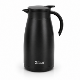 طقم مطرات حرارية (ترمس) وزمزمية رياضية زيلان ٣ قطع (أسود مطفي) + هدية مجانية محضرة قهوة فرنش برس من Zilan 3-Piece Vacuum Flask & Sport Bottle Set (Matte Black) + FREE French Press Gift