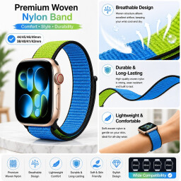 سوار قماش منسوج لساعة آبل Apple Watch Woven Fabric Band