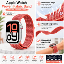 سوار قماش منسوج لساعة آبل Apple Watch Woven Fabric Band