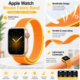 سوار قماش منسوج لساعة آبل Apple Watch Woven Fabric Band
