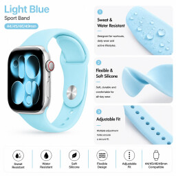 سوار رياضي لساعة آبل 49/46/45/44 ملم Apple Watch Sport Silicone Band – 44/45/46/49mm
