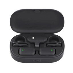 ميكروفون لاسلكي مزدوج مع شاشة رقمية وتقليل ضوضاء - نك مايك Dual Wireless Microphone with Digital Display & Noise Reduction