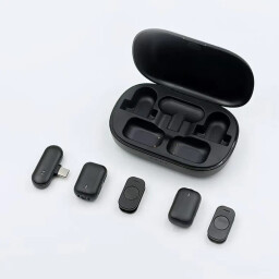 ميكروفون لاسلكي مزدوج مع شاشة رقمية وتقليل ضوضاء - نك مايك Dual Wireless Microphone with Digital Display & Noise Reduction
