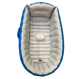 حوض استحمام أطفال هوائي قابل للنفخ قابل للطي مع نظام تصريف مياه Inflatable Foldable Baby Bathtub with Water Drain System