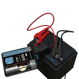 باورولوجي 3 في 1 مشغل بطارية وضاغط إطارات وباور بانك Powerology 3-In-1 Jump Starter & Tire Inflator - Black/Blue