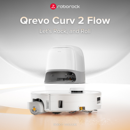 مكنسة روبوت ذكية كيو ريفو كيرف 2  فلو Robot Vacuum & Mop Q revo curv 2  Flow