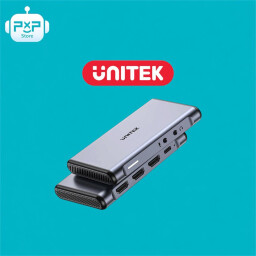 UNITEK 4K@60Hz Video Capture Card – Dual HDMI Loop-Out, USB-C 5Gbps, 3.5mm Mic/Audio In, Plug & Play, Compatible with OBS, unitek