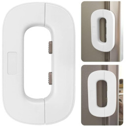 سيت أقفال أمان للأطفال 6 قطع للثلاجة والخزائن مع وضعية الفتح المستمر 6-Piece Child Safety Locks Set for Refrigerators & Cabinets with Constant Opening Mode