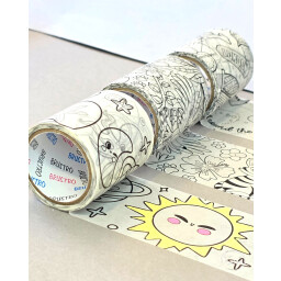 واشي تيب تلوين Brustro - Colouring DIY Washi Tapes