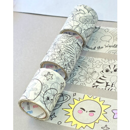 واشي تيب تلوين Brustro - Colouring DIY Washi Tapes