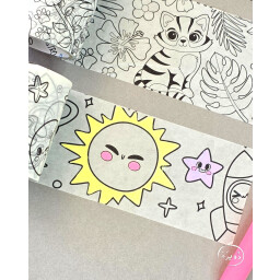 واشي تيب تلوين Brustro - Colouring DIY Washi Tapes