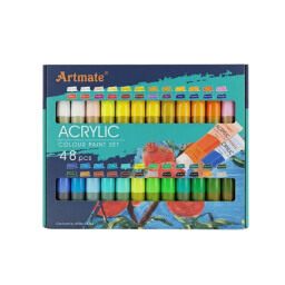 الوان اكرليك 48 لون 36 مل Acrylic colour paint set 48pc