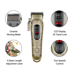 مكينة حلاقة شحن تدريج بسرعتين Two-speed adjustable shaver