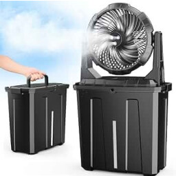 مروحة شحن بخاري (مروحة الرذاذ المحمولة) Doviluxe Portable Misting Fan with Ice Cube Tray