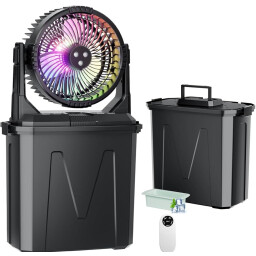 مروحة شحن بخاري (مروحة الرذاذ المحمولة) Doviluxe Portable Misting Fan with Ice Cube Tray