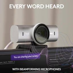 كاميرا Logitech MX Brio ويب بدقة 4K Ultra HD للاجتماعات والبث مع مايكروفونات مزدوجة Logitech MX Brio Ultra HD 4K Collaboration and Streaming Webcam