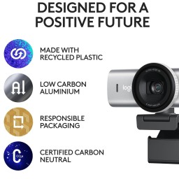 كاميرا Logitech MX Brio ويب بدقة 4K Ultra HD للاجتماعات والبث مع مايكروفونات مزدوجة Logitech MX Brio Ultra HD 4K Collaboration and Streaming Webcam