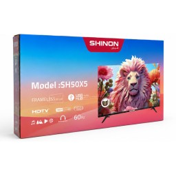 شاشة شينون حجم 50 سمارت ضمان سنة فوول نت Shinon Smart TV 50” Full HD – Smart Features – 1 Year Warranty