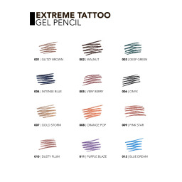 قلم كحل جل مقاوم للماء Extreme Tattoo Extreme Tattoo Waterproof Gel Eyeliner Pencil