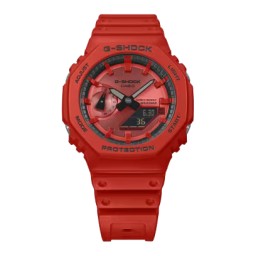 ساعة جي-شوك رجالية 45.4 ملم حمراء تناظرية رقمية G-SHOCK Men's Watch 45.4 mm Red Analog-Digital