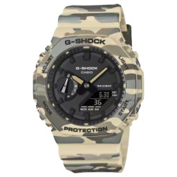 ساعة جي-شوك رجالية 45.4 ملم بنقشة كاموفلا G-SHOCK Men's Watch 45.4 mm Camouflage