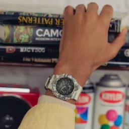 ساعة جي-شوك رجالية 45.4 ملم بنقشة كاموفلا G-SHOCK Men's Watch 45.4 mm Camouflage