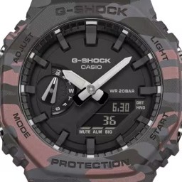 ساعة جي-شوك رجالية 45.4 ملم بنقشة كاموفلا G-SHOCK Men's Watch 45.4 mm Camouflage