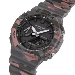 ساعة جي-شوك رجالية 45.4 ملم بنقشة كاموفلا G-SHOCK Men's Watch 45.4 mm Camouflage
