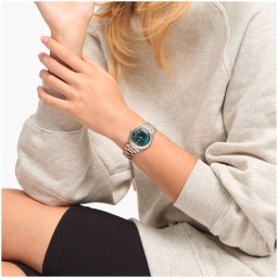 ساعة سواتش ميدل ستيل 33 ملم ستانلس ستيل لكلا الجنسين MIDDLESTEEL Watch 33 mm Stainless Steel unisex