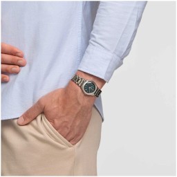 ساعة سواتش ميدل ستيل 33 ملم ستانلس ستيل لكلا الجنسين MIDDLESTEEL Watch 33 mm Stainless Steel unisex