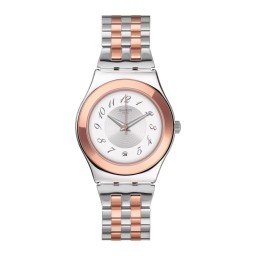 ساعة سواتش 33 ملم ستانلس ستيل لكلا الجنسين Midimix Watch 33 mm Two-Tone Stainless Steel