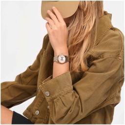 ساعة سواتش 33 ملم ستانلس ستيل لكلا الجنسين Midimix Watch 33 mm Two-Tone Stainless Steel
