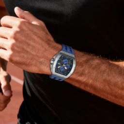 ساعة رجالية  كرونوغراف كوارتز 46.5 ملم Men's Chronograph Quartz Sapphire Watch