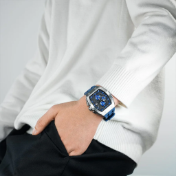 ساعة رجالية  كرونوغراف كوارتز 46.5 ملم Men's Chronograph Quartz Sapphire Watch