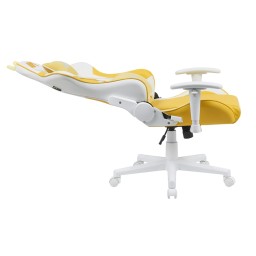كرسي ألعاب ايه جي كيتي - اصفر + شريط إضاءة LED من AG RYUK بطول 5 أمتار (هدية) Gaming Chair AG Kitty - Yellow + AG RYUK LED Strip Light 5M (Gift)