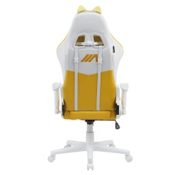 كرسي ألعاب ايه جي كيتي - اصفر + شريط إضاءة LED من AG RYUK بطول 5 أمتار (هدية) Gaming Chair AG Kitty - Yellow + AG RYUK LED Strip Light 5M (Gift)