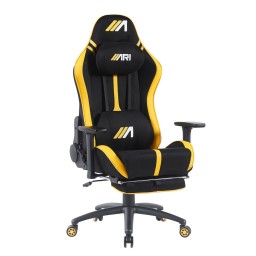 كرسي ألعاب ايه جي هورايزون مساج كامل - اسود و اصفر + شريط إضاءة LED من AG RYUK بطول 5 أمتار (هدية) Gaming Chair AG Horizon Full Massage - Black & Yellow + AG RYUK LED Strip Light 5M (Gift)