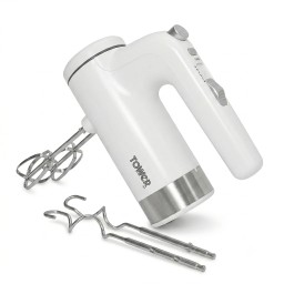 خلاط يدوي بقدرة 1200 دورة تصميم بريطاني لون ابيض electric hand blender