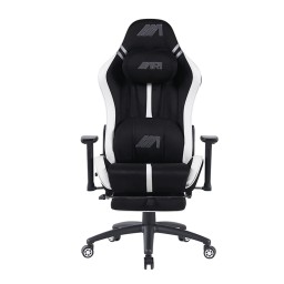 كرسي ألعاب ايه جي هورايزون - اسود و ابيض + شريط إضاءة LED من AG RYUK بطول 5 أمتار (هدية) Gaming Chair AG Horizon - Black & White + AG RYUK LED Strip Light 5M (Gift)