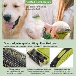 فرشاة إزالة تساقط الشعر Pecute Pet Brush