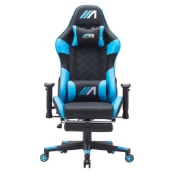 كرسي ألعاب ايه جي زيرو ون اسود و ازرق سماوي + شريط إضاءة LED من AG RYUK بطول 5 أمتار (هدية) Gaming Chair AG01 Black & Skyblue + AG RYUK LED Strip Light 5M (Gift)