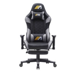 كرسي ألعاب ايه جي زيرو ون - اسود و رمادي + شريط إضاءة LED من AG RYUK بطول 5 أمتار (هدية) Gaming Chair AG01 - Black & Gray + AG RYUK LED Strip Light 5M (Gift)