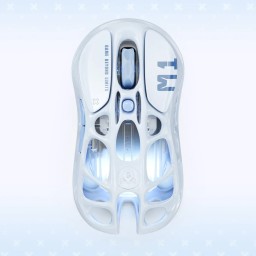 ماوس الألعاب اللاسلكي غرافاستار ميركوري M1 برو - آيس بلو GravaStar Mercury M1 Pro Wireless Gaming Mouse — Ice Blue Edition