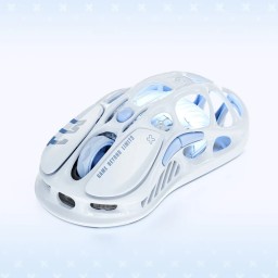 ماوس الألعاب اللاسلكي غرافاستار ميركوري M1 برو - آيس بلو GravaStar Mercury M1 Pro Wireless Gaming Mouse — Ice Blue Edition