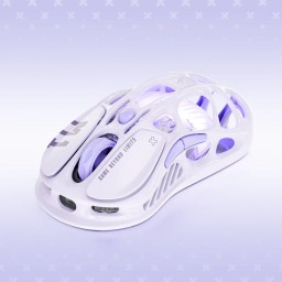 ماوس الألعاب اللاسلكي غرافاستار ميركوري M1 برو - النسخة الخاصة لافندر بيربل GravaStar Mercury M1 Pro Wireless Gaming Mouse — Special Lavender Purple Edition