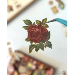 صندوق ملصقات ماروني عتيق Retro Sticker box