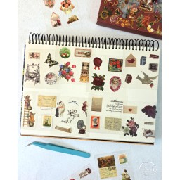 صندوق ملصقات ماروني عتيق Retro Sticker box