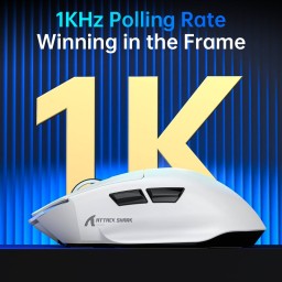 ماوس الألعاب ATTACK SHARK V6 فائق الخفة ثلاثي الأوضاع ATTACK SHARK V6 Ultra-Light Tri-Mode Gaming Mouse