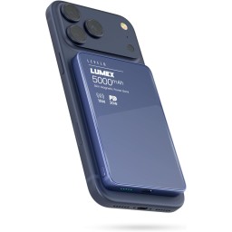 بور بنك وايرليس سلم من ليفيلو Levelo Lumex 5000mAh Slim Magnetic Wireless Power Bank, Magnetic
