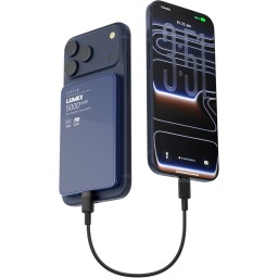 بور بنك وايرليس سلم من ليفيلو Levelo Lumex 5000mAh Slim Magnetic Wireless Power Bank, Magnetic